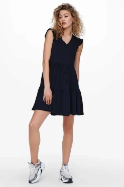 Only Vestidos E Macacoes-Vestido Com Folhos