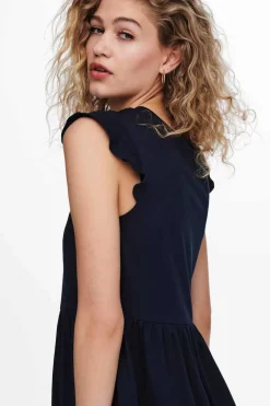 Only Vestidos E Macacoes-Vestido Com Folhos