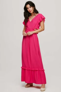 Vila Vestidos E Macacoes-Vestido Comprido Costas Abertas