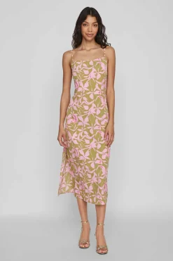 Vila Vestidos E Macacoes-Vestido Comprido De Alcas