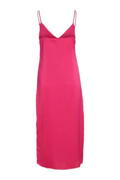 Vila Vestidos E Macacoes-Vestido Comprido De Alcas Acetinado