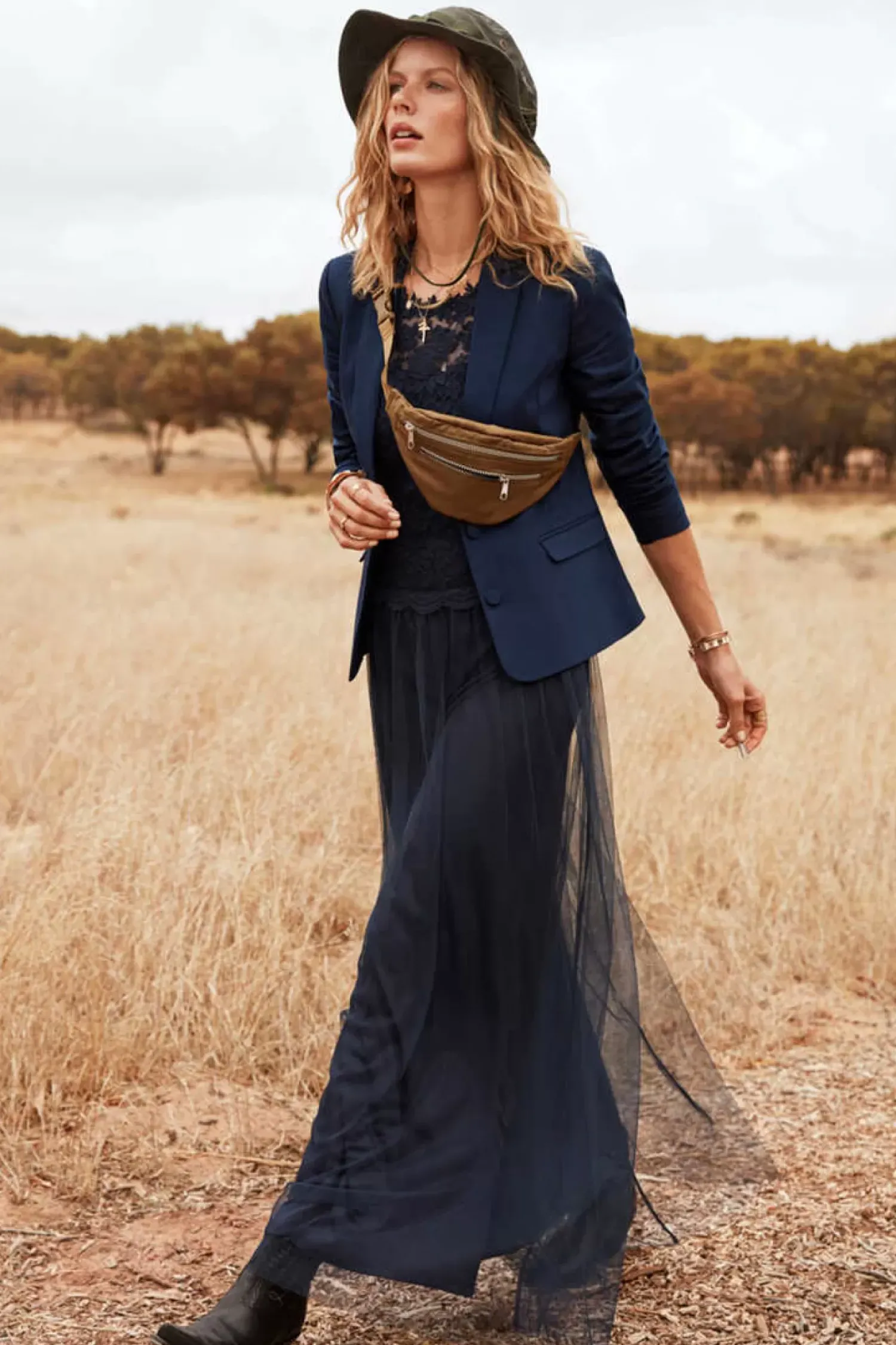 Vila Vestidos E Macacoes-Vestido Comprido Saia Tule