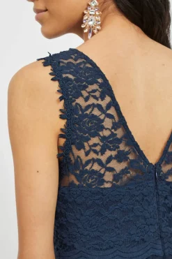 Vila Vestidos E Macacoes-Vestido Comprido Saia Tule