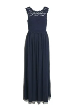 Vila Vestidos E Macacoes-Vestido Comprido Saia Tule