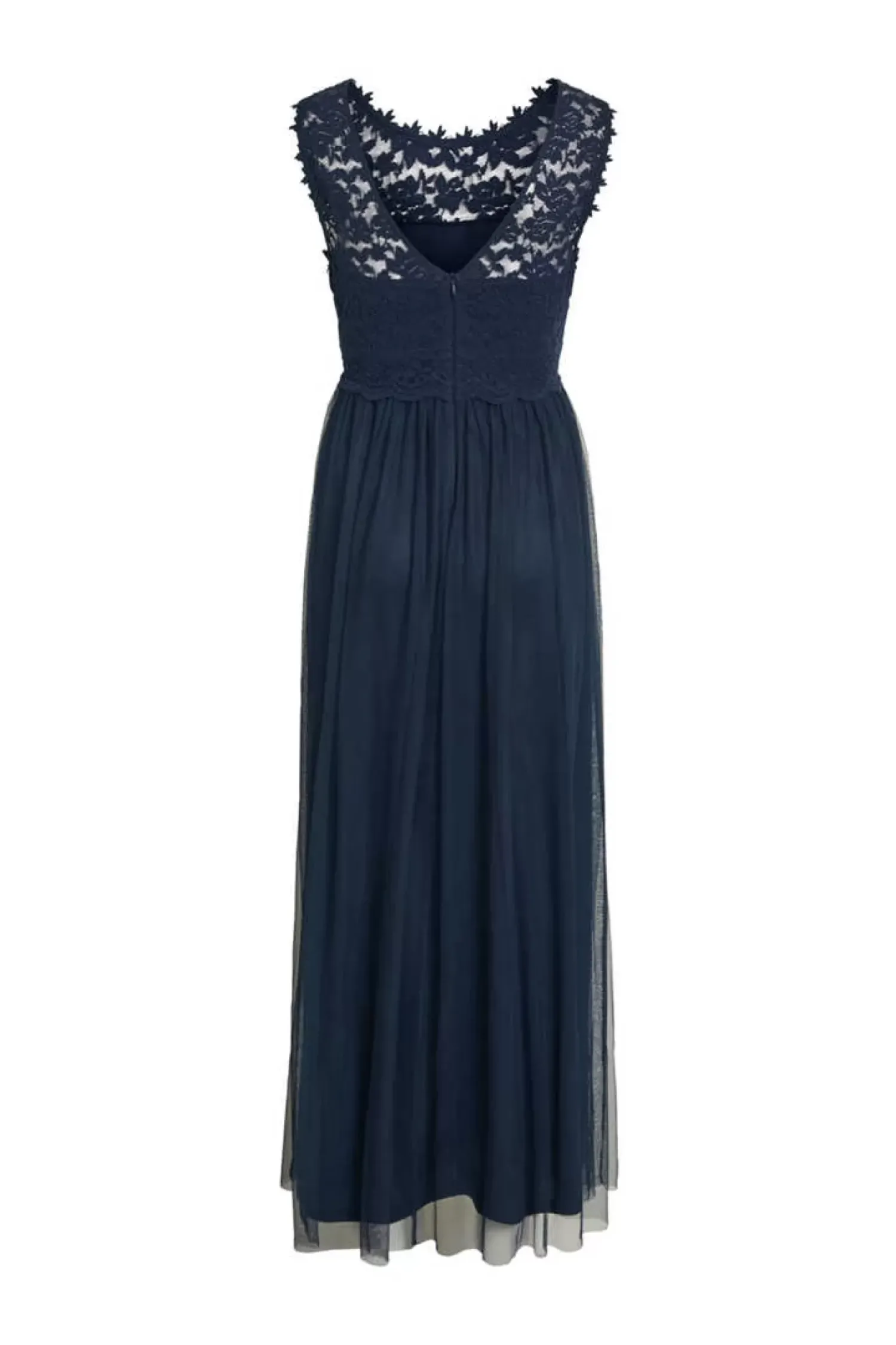 Vila Vestidos E Macacoes-Vestido Comprido Saia Tule