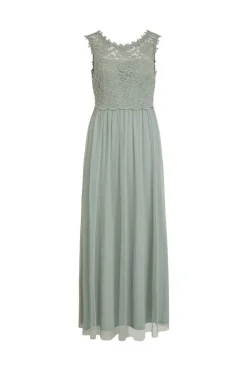 Vila Vestidos E Macacoes-Vestido Comprido Saia Tule