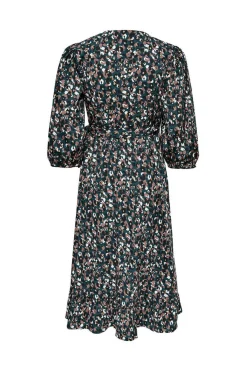 Only Vestidos E Macacoes-Vestido Cruzado Midi