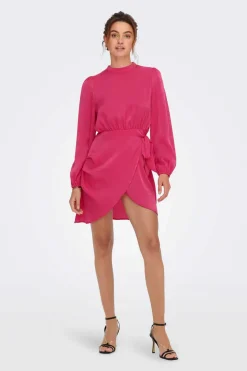 Only Vestidos E Macacoes-Vestido Curto Acetinado