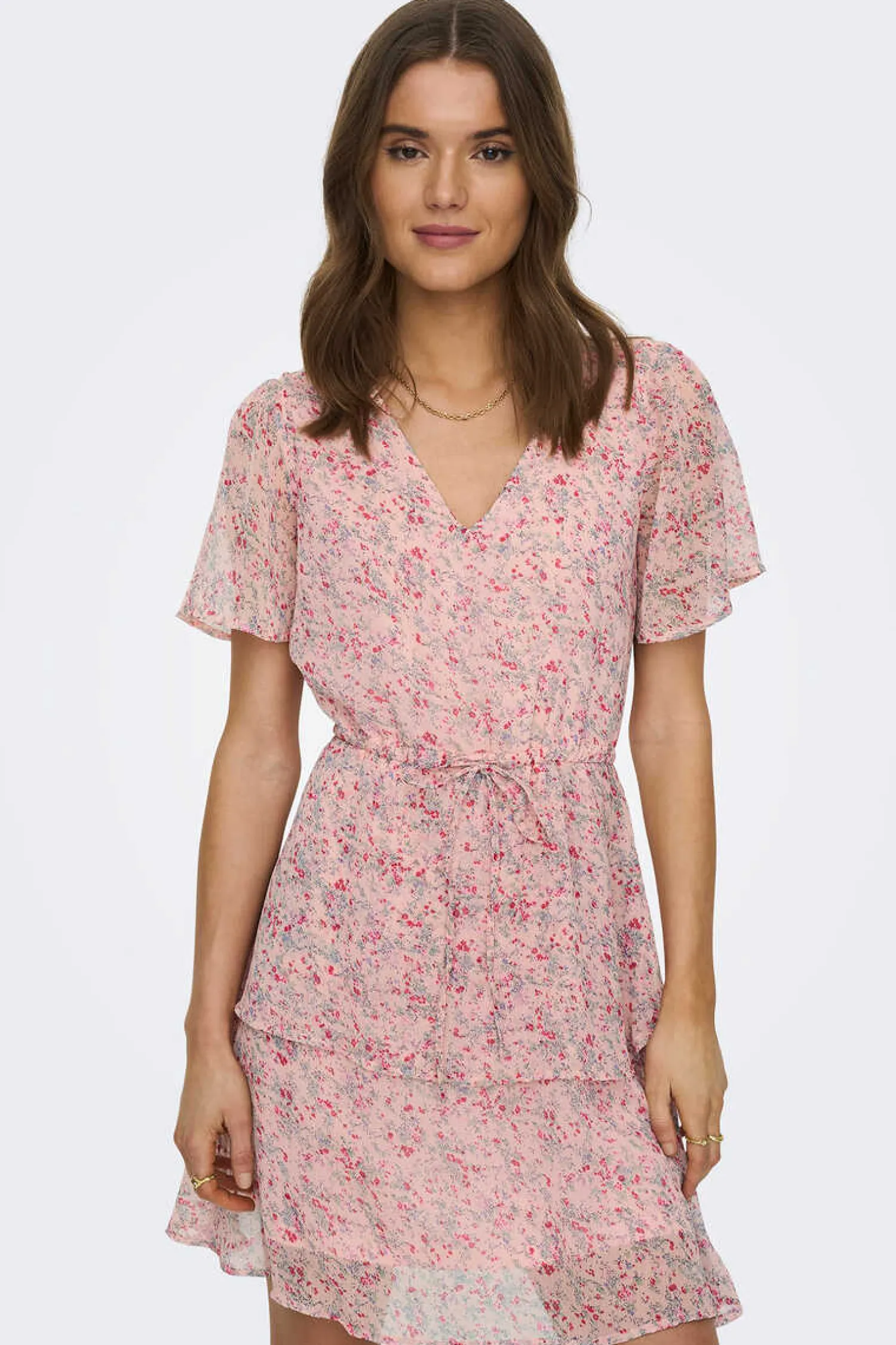 JDY Vestidos E Macacoes-Vestido Curto Com Folhos