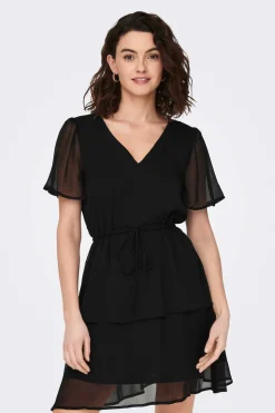 JDY Vestidos E Macacoes-Vestido Curto Com Folhos