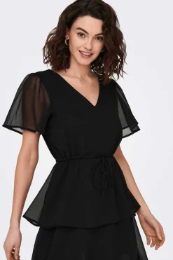 JDY Vestidos E Macacoes-Vestido Curto Com Folhos