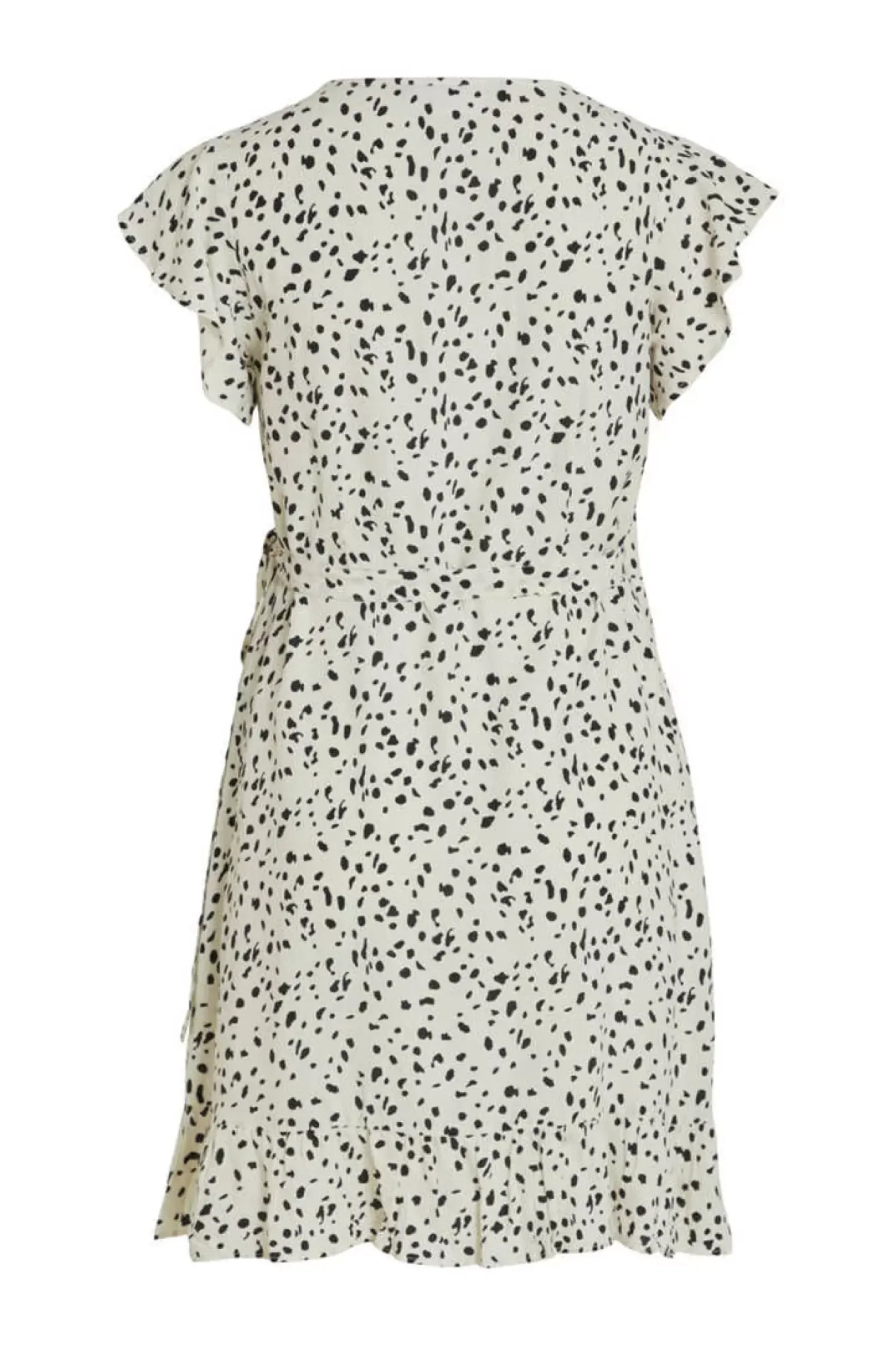 Vila Vestidos E Macacoes-Vestido Curto Com Folhos