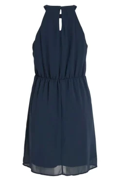 Vila Vestidos E Macacoes-Vestido Curto Com Gola Halter