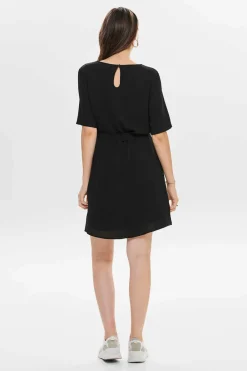 JDY Vestidos E Macacoes-Vestido Curto De Manga 2/4 E Decote Redondo