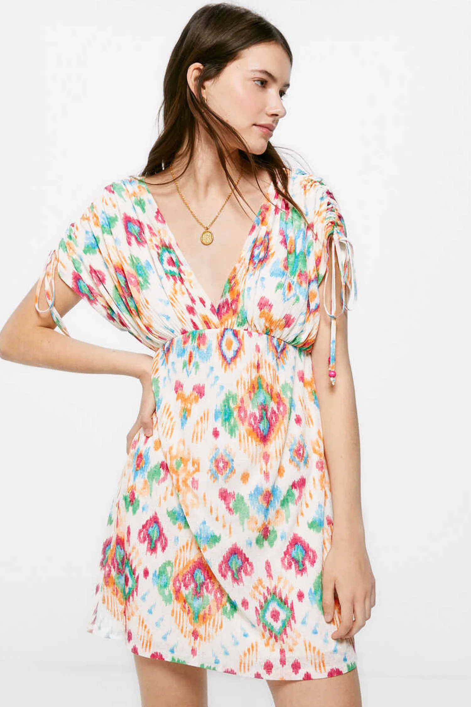 Springfield Vestidos E Macacoes-Vestido Curto Estampado Etnico