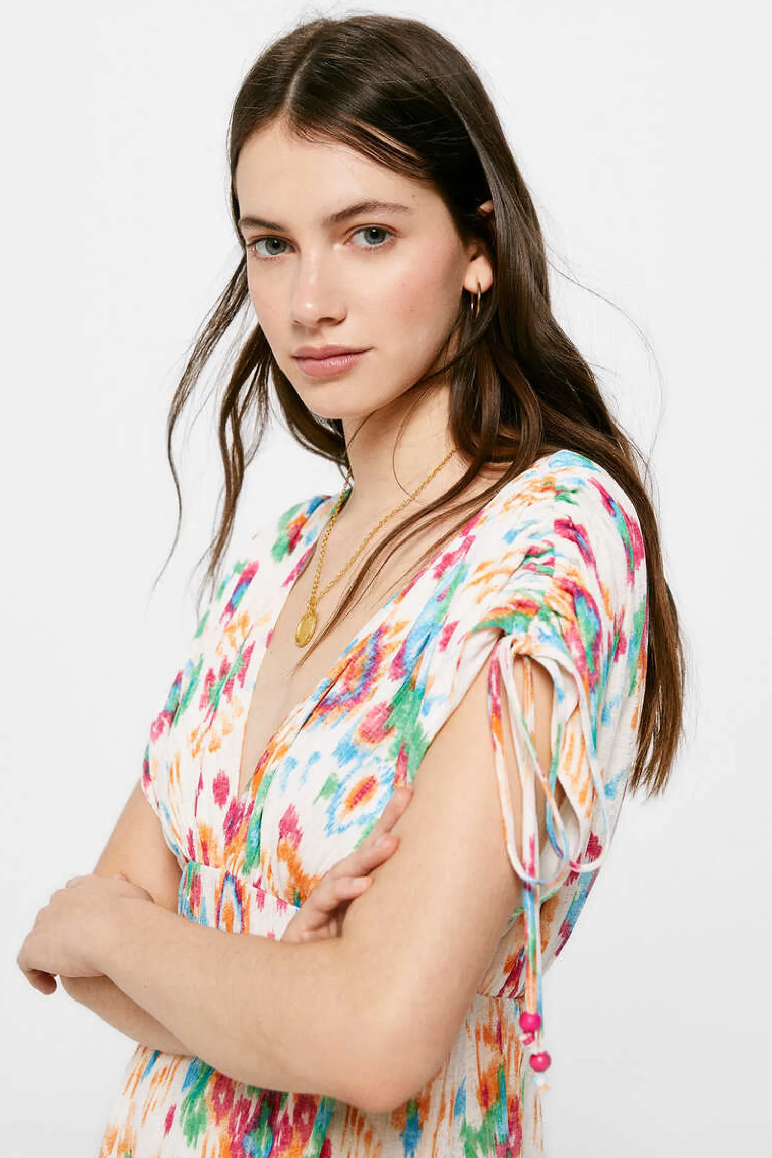 Springfield Vestidos E Macacoes-Vestido Curto Estampado Etnico