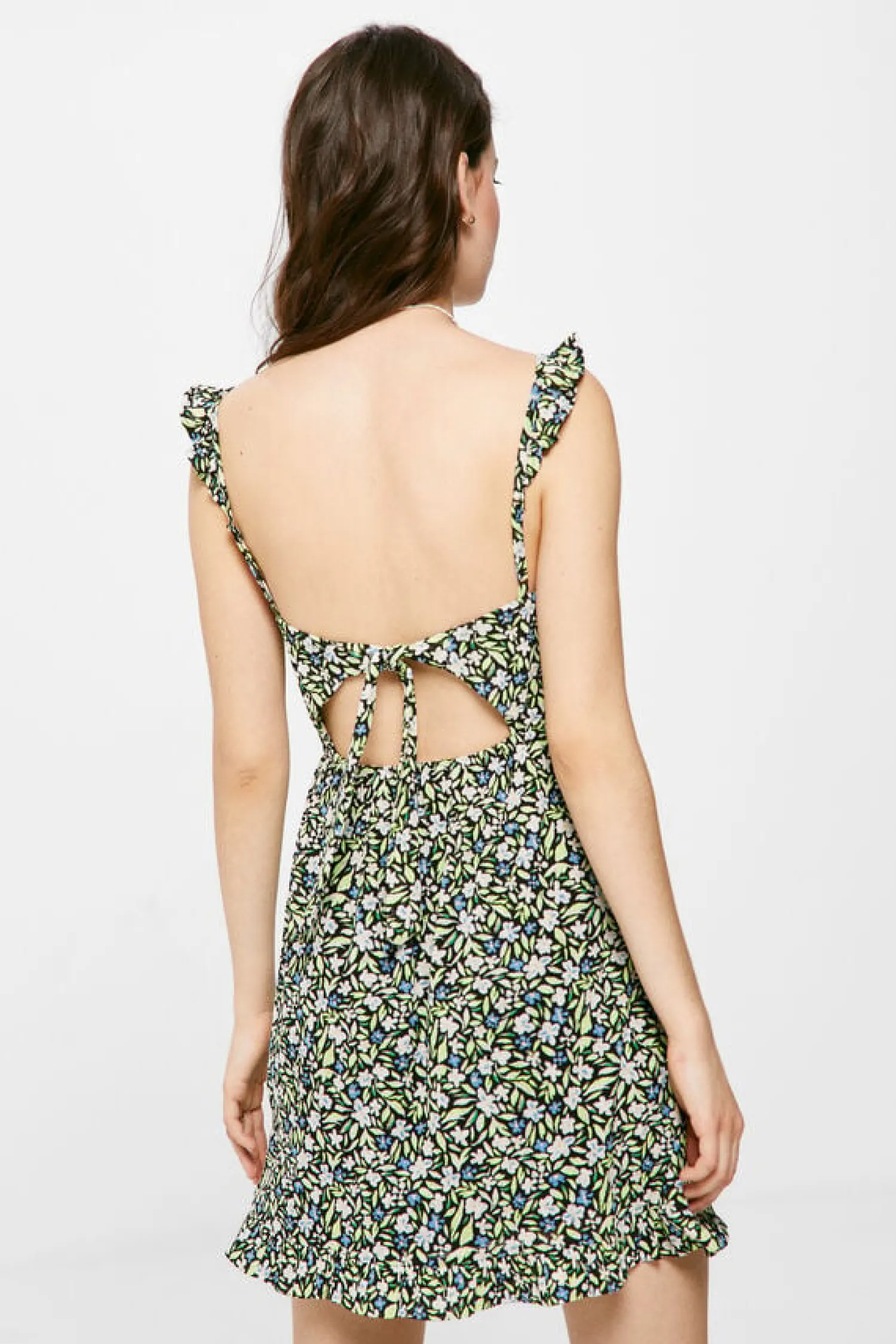 Springfield Vestidos E Macacoes-Vestido Curto Estampado Laco Costas