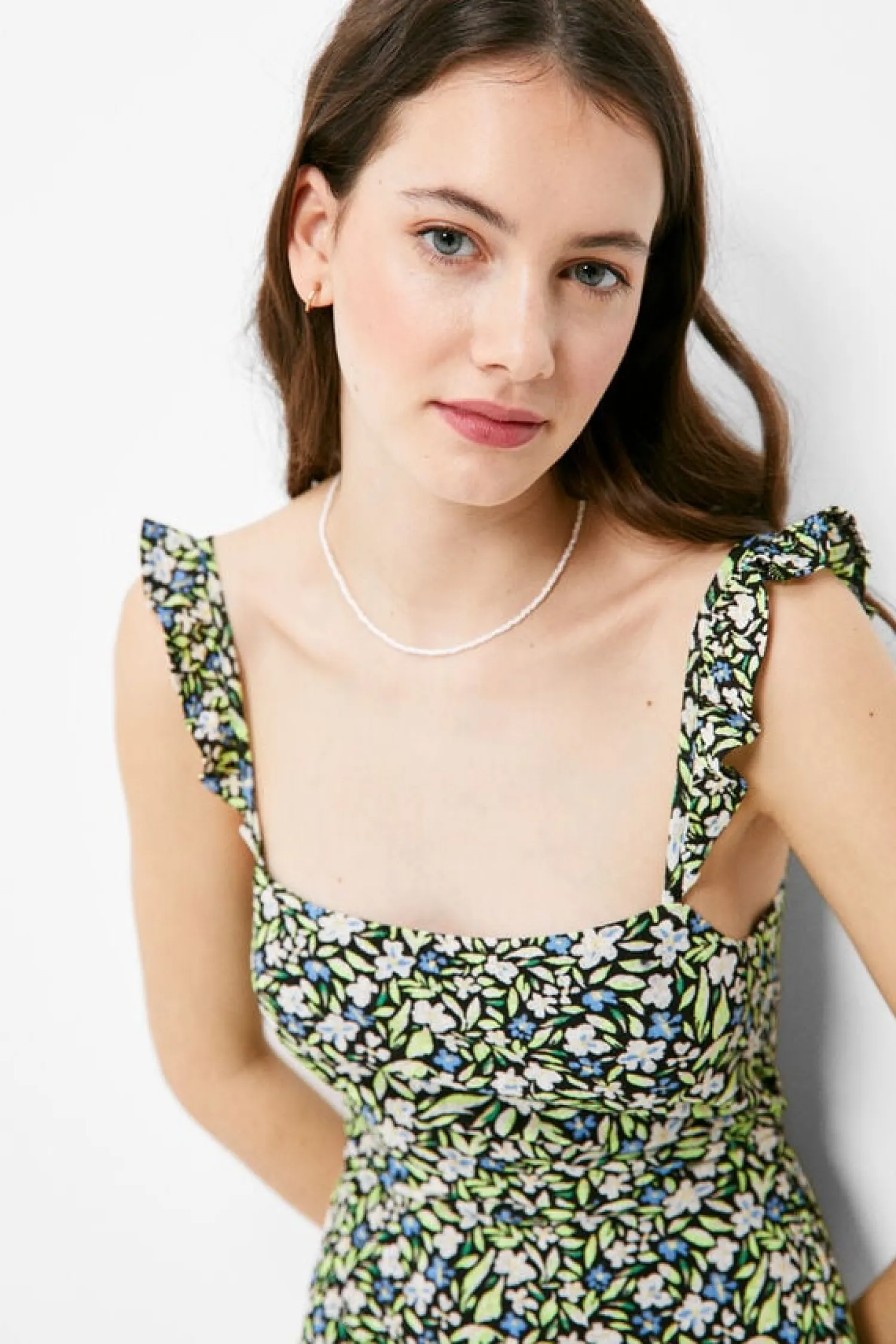 Springfield Vestidos E Macacoes-Vestido Curto Estampado Laco Costas