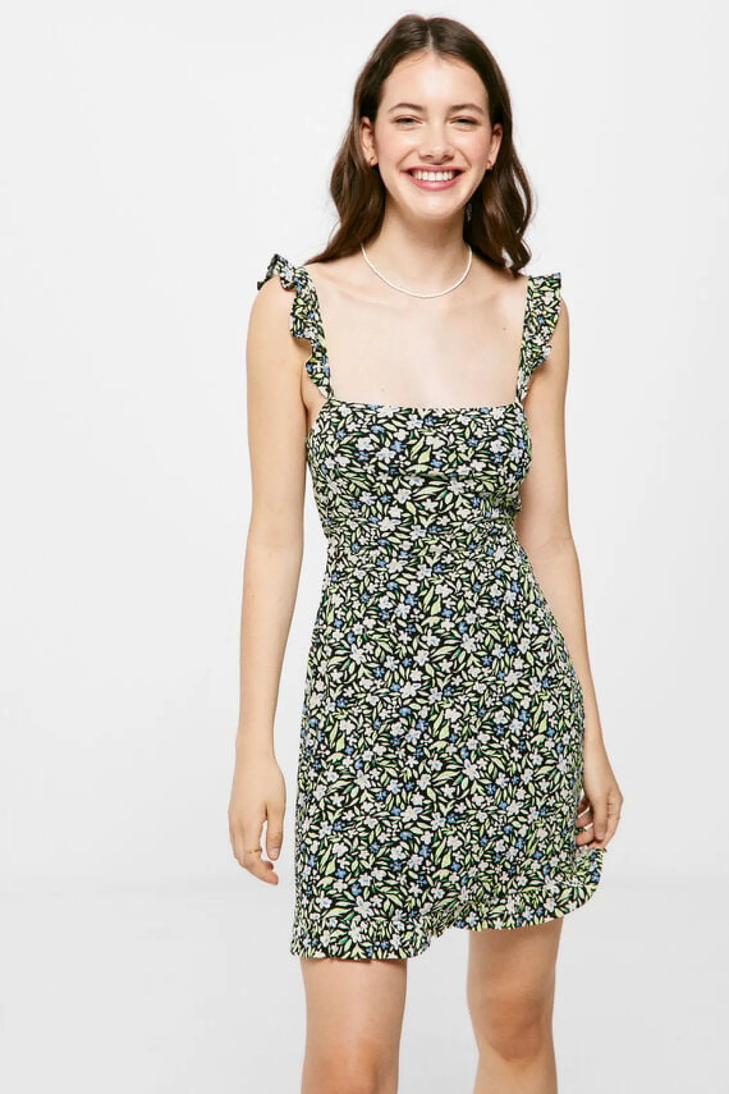 Springfield Vestidos E Macacoes-Vestido Curto Estampado Laco Costas