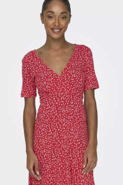 Only Vestidos E Macacoes-Vestido Curto Gola Em Bico