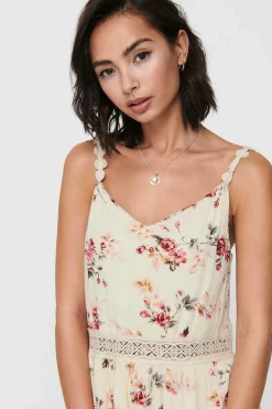 Only Vestidos E Macacoes-Vestido Curto Gola Em Bico