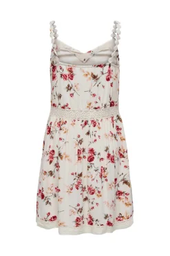 Only Vestidos E Macacoes-Vestido Curto Gola Em Bico