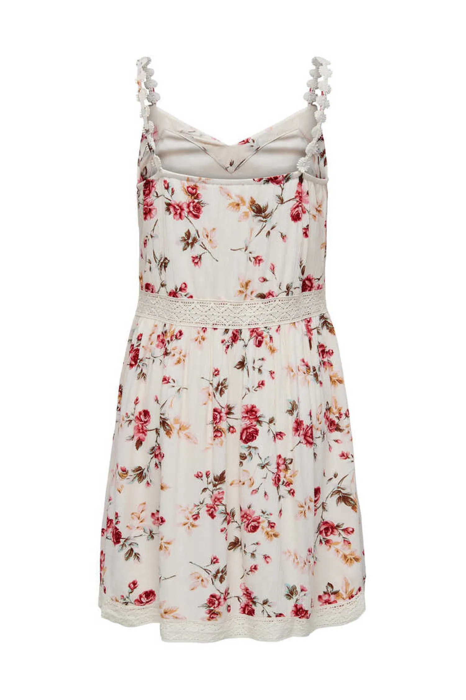 Only Vestidos E Macacoes-Vestido Curto Gola Em Bico