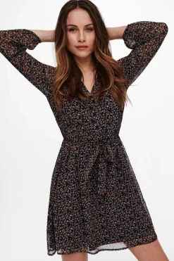 Only Vestidos E Macacoes-Vestido Curto Laco