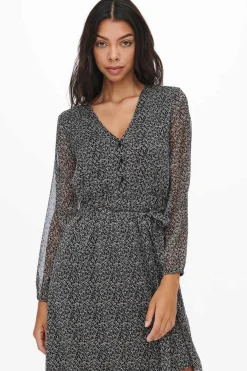 Only Vestidos E Macacoes-Vestido Curto Laco