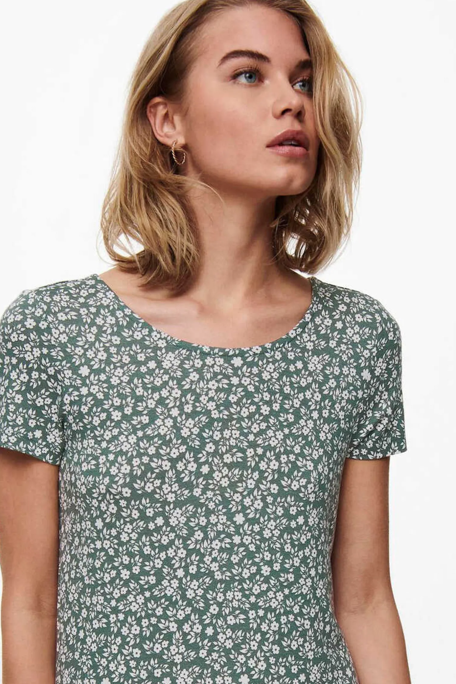 Only Vestidos E Macacoes-Vestido Curto Manga Curta