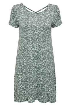 Only Vestidos E Macacoes-Vestido Curto Manga Curta