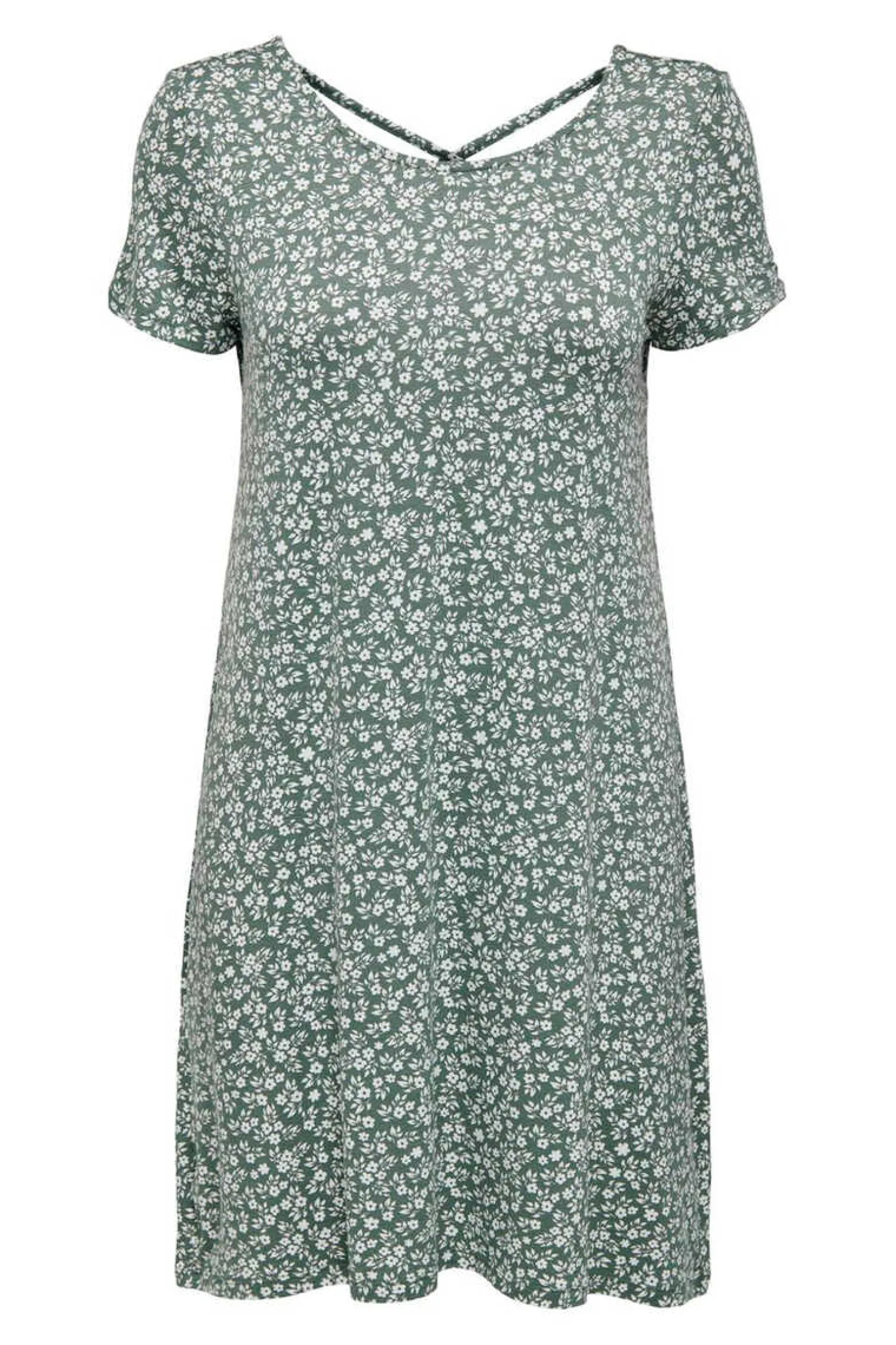 Only Vestidos E Macacoes-Vestido Curto Manga Curta