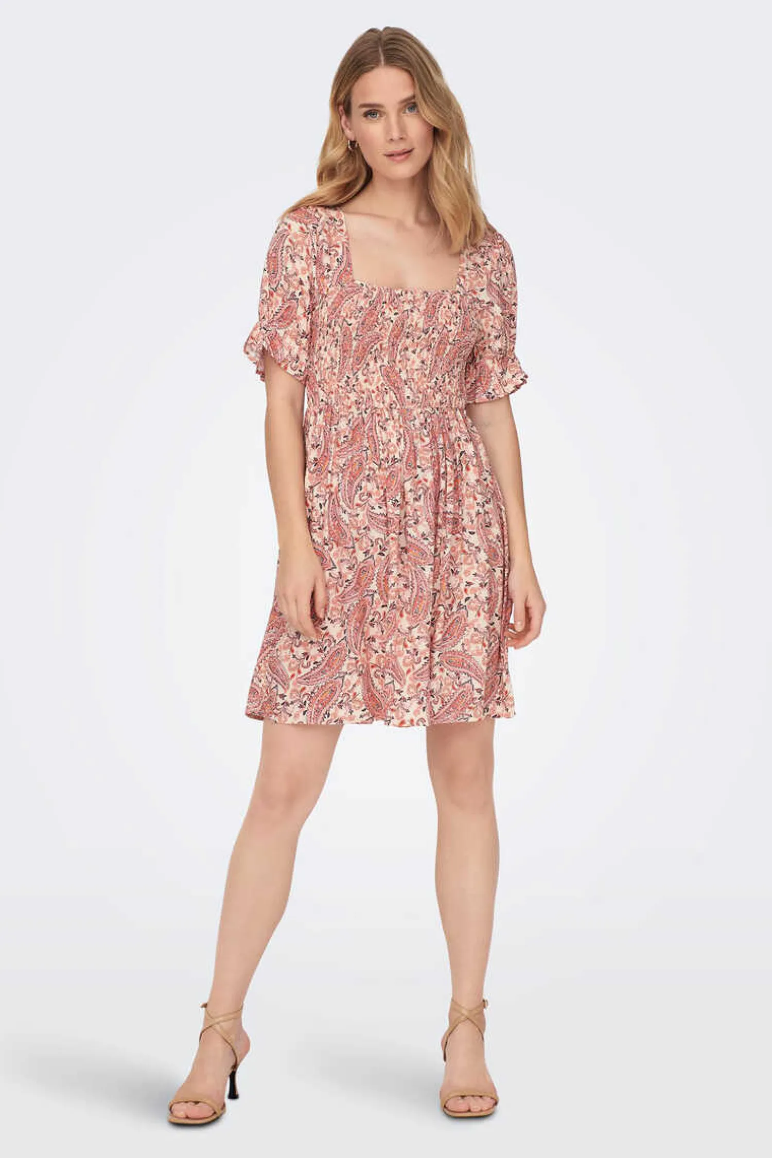 JDY Vestidos E Macacoes-Vestido Curto Manga Curta