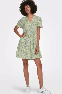 JDY Vestidos E Macacoes-Vestido Curto Manga Curta