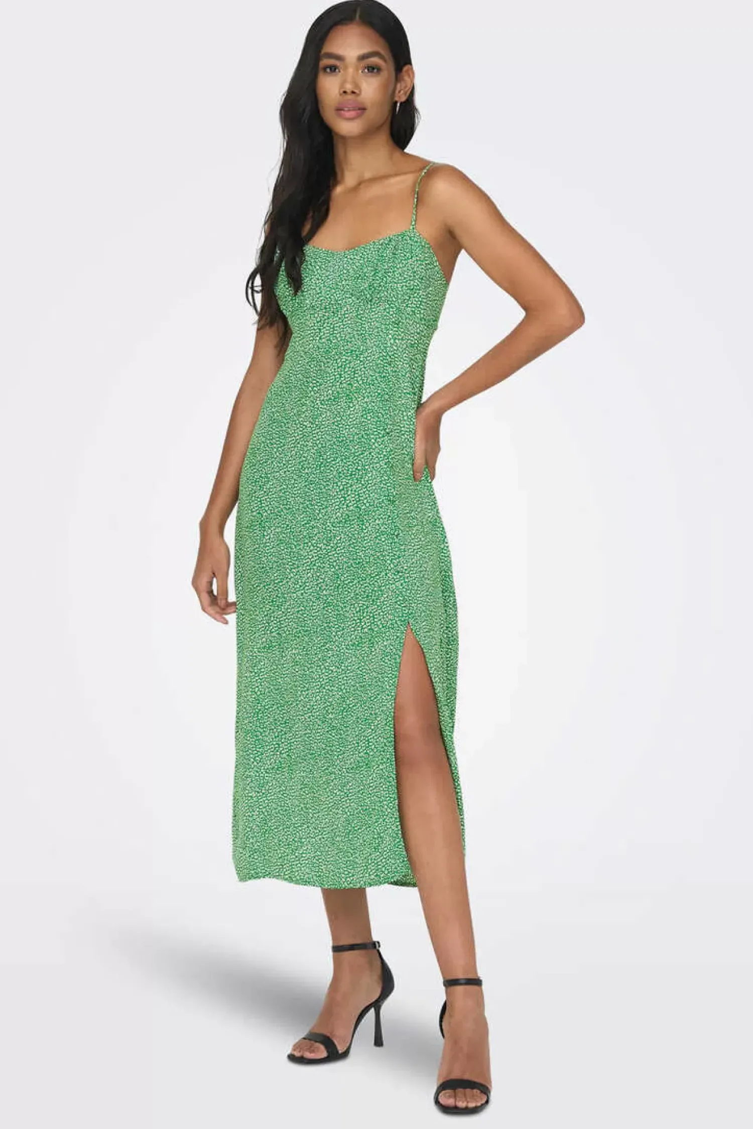 Only Vestidos E Macacoes-Vestido De Alcas Estampado