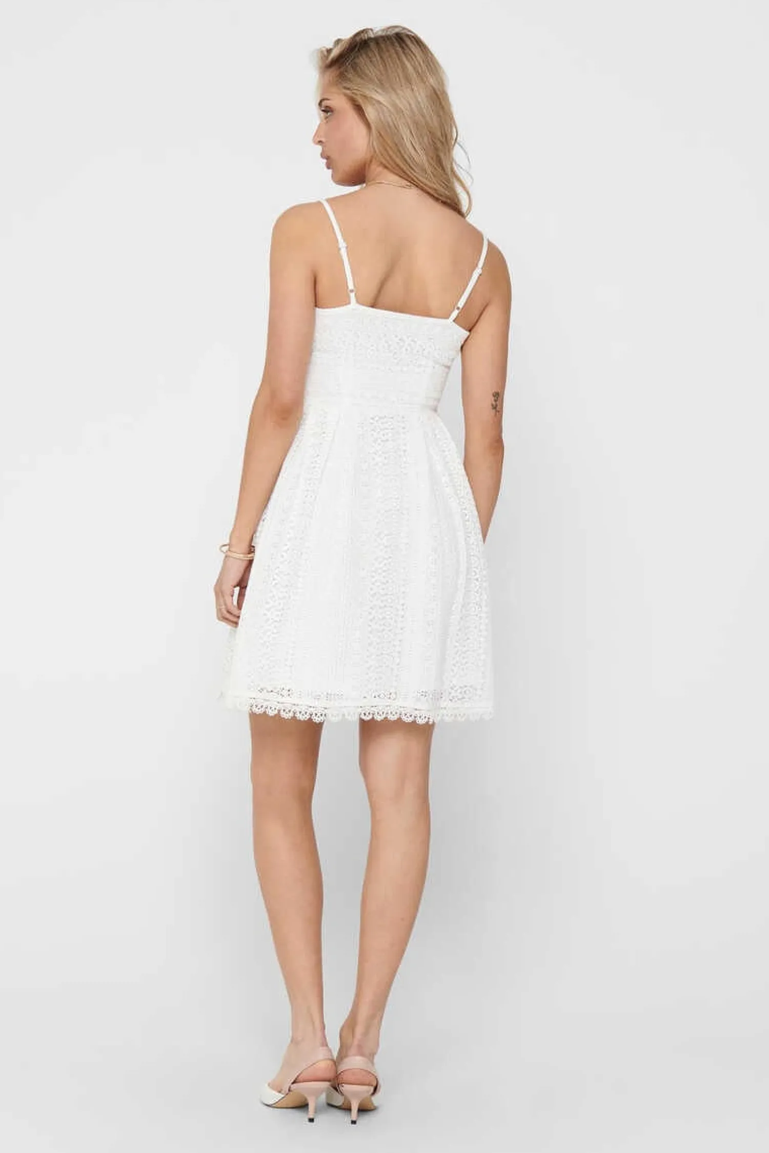 Only Vestidos E Macacoes-Vestido De Alcas Renda