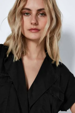 Noisy May Vestidos E Macacoes-Vestido De Camisa Curta Lyocell