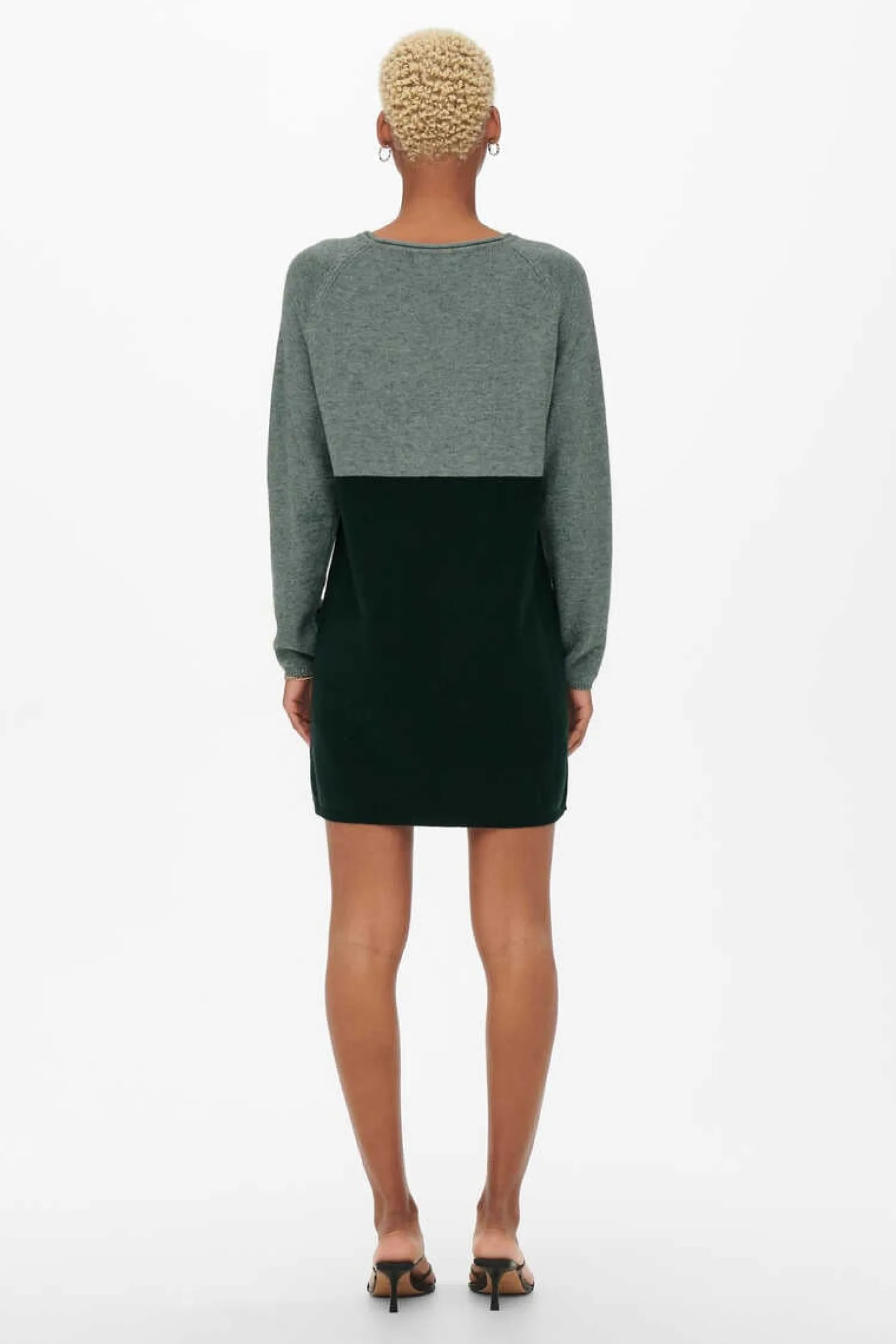 Only Vestidos E Macacoes-Vestido De Malha Cor Block