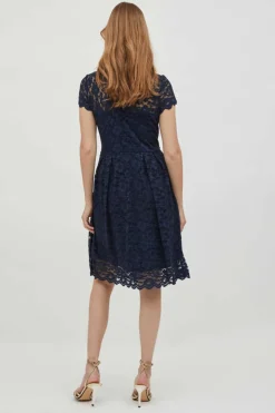 Vila Vestidos E Macacoes-Vestido De Renda Curto