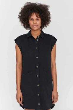 Noisy May Vestidos E Macacoes-Vestido Denim