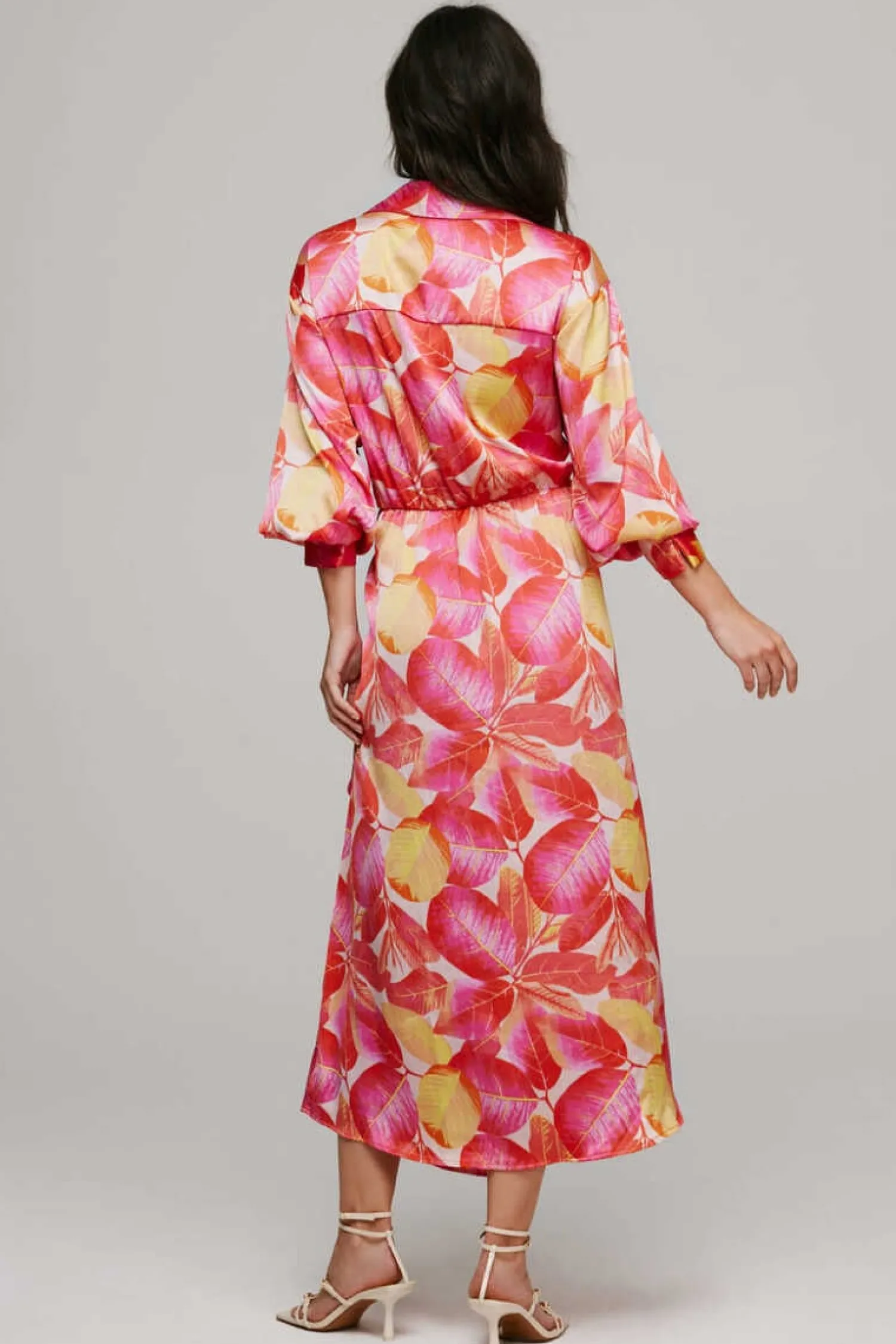 Vila Vestidos E Macacoes-Vestido Fluido Lacada