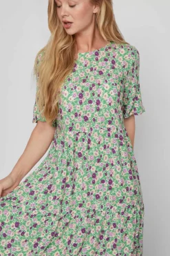 Vila Vestidos E Macacoes-Vestido Folgado Midi