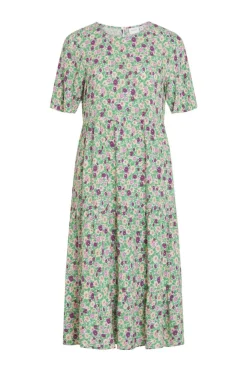 Vila Vestidos E Macacoes-Vestido Folgado Midi