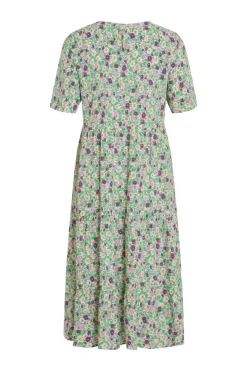 Vila Vestidos E Macacoes-Vestido Folgado Midi