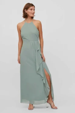 Vila Vestidos E Macacoes-Vestido Gola Halter