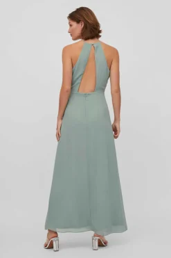 Vila Vestidos E Macacoes-Vestido Gola Halter