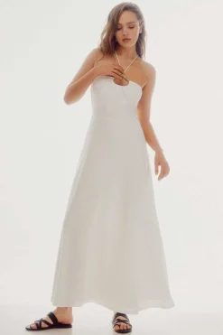 Slowlove Vestidos E Macacoes-Vestido Halter Com Missangas