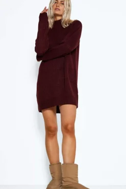 Noisy May Vestidos E Macacoes-Vestido Midi De Malha