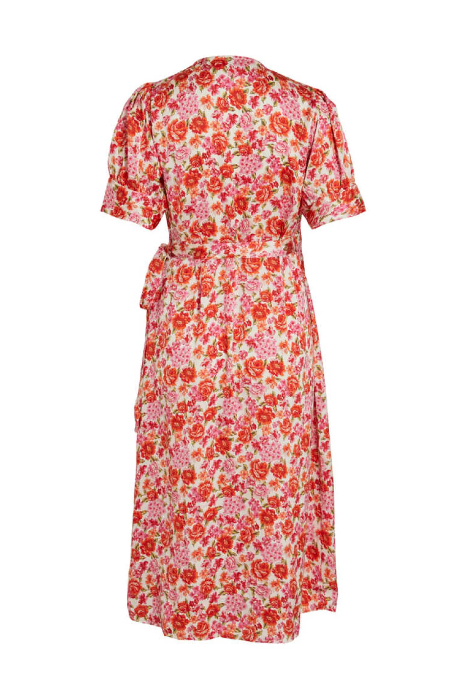 Vila Vestidos E Macacoes-Vestido Midi De Manga Curta