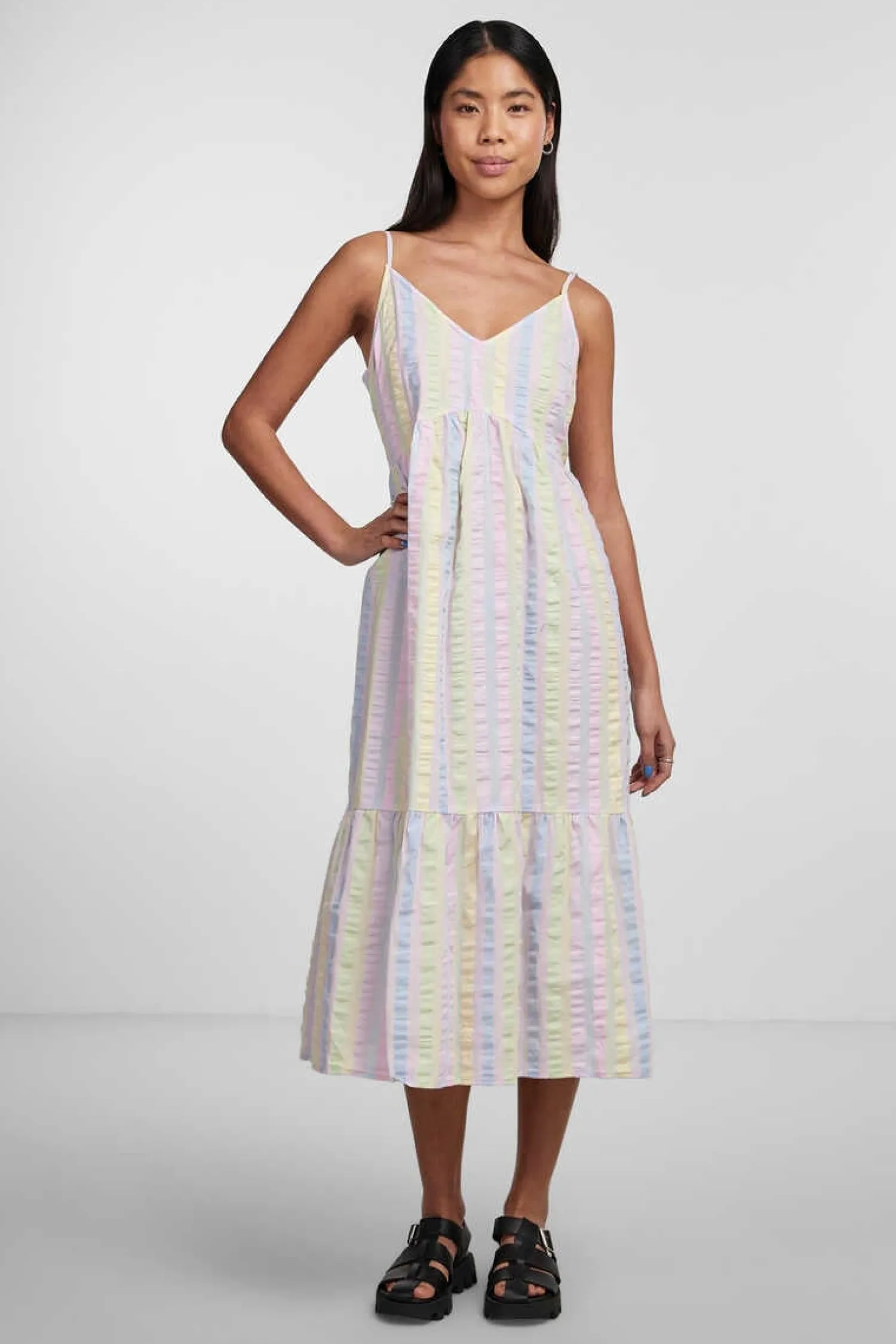 Pieces Vestidos E Macacoes-Vestido Midi De Mulher